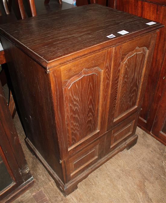 Modern oak television cabinet